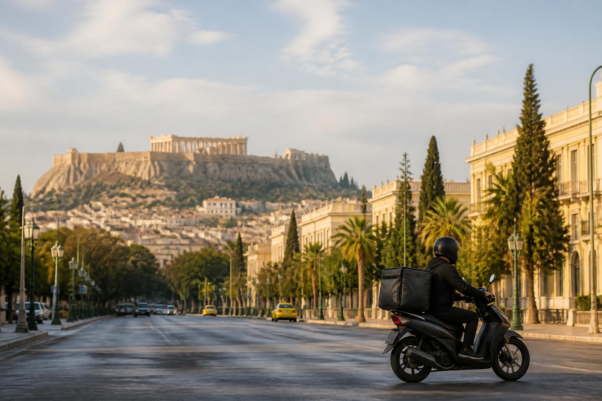 Deliverade με μηχανή σε δρόμο της Αθήνας